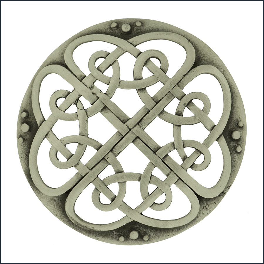 Cathedral Plaid Brooch antique finish