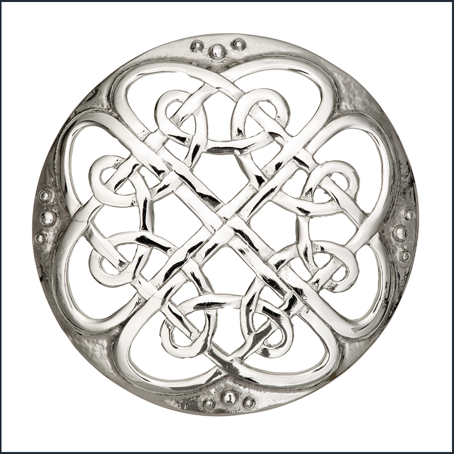 Cathedral Plaid Brooch