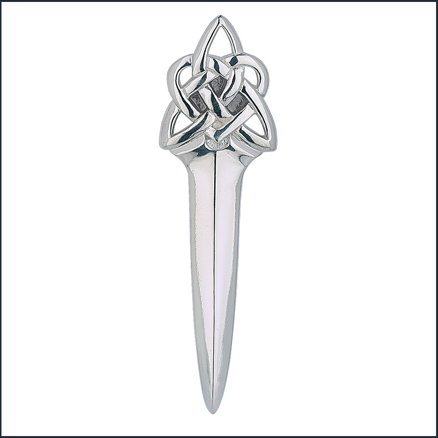 Celtic Dirk Sterling Silver Kilt Pin