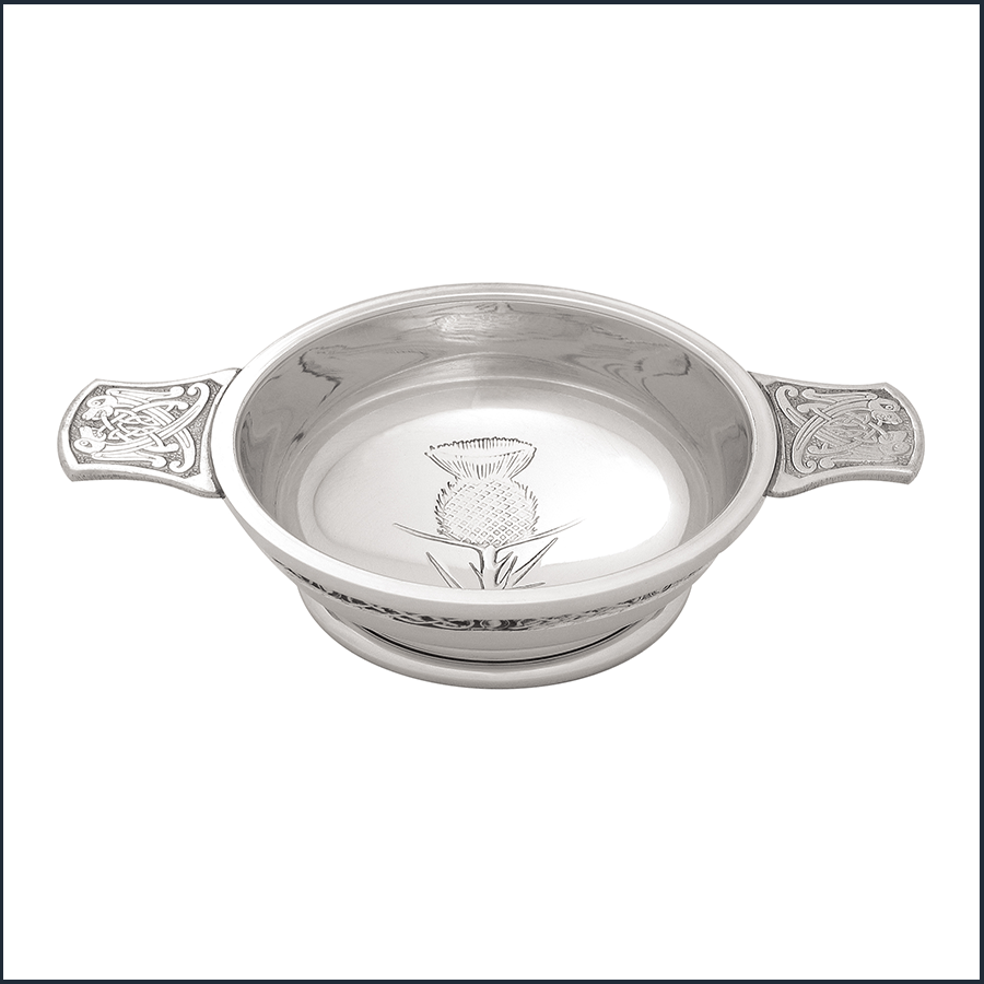 Celtic Thistle Quaich