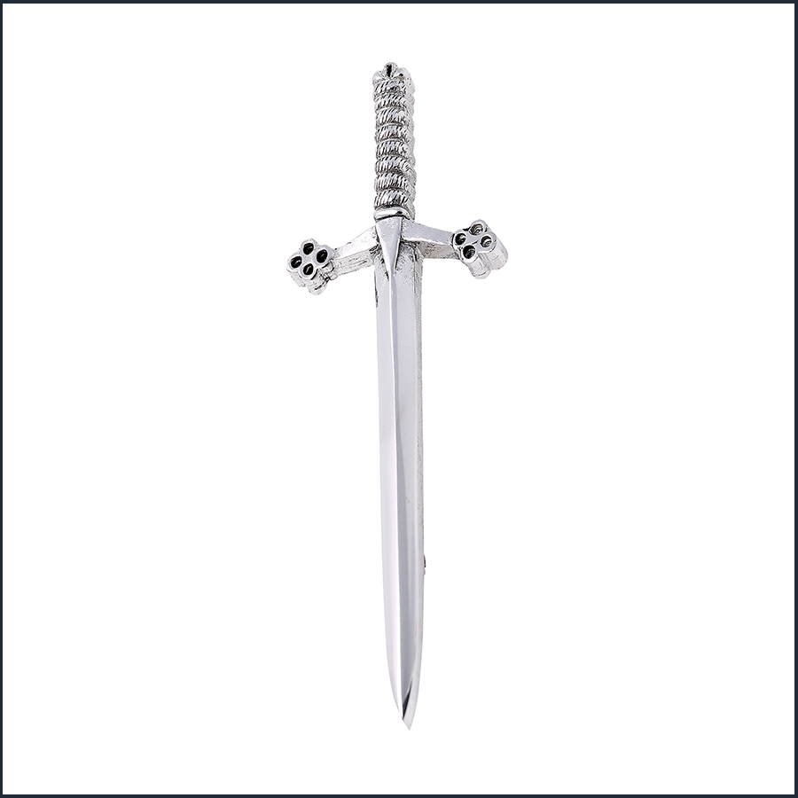 Claymore Polished Kilt Pin