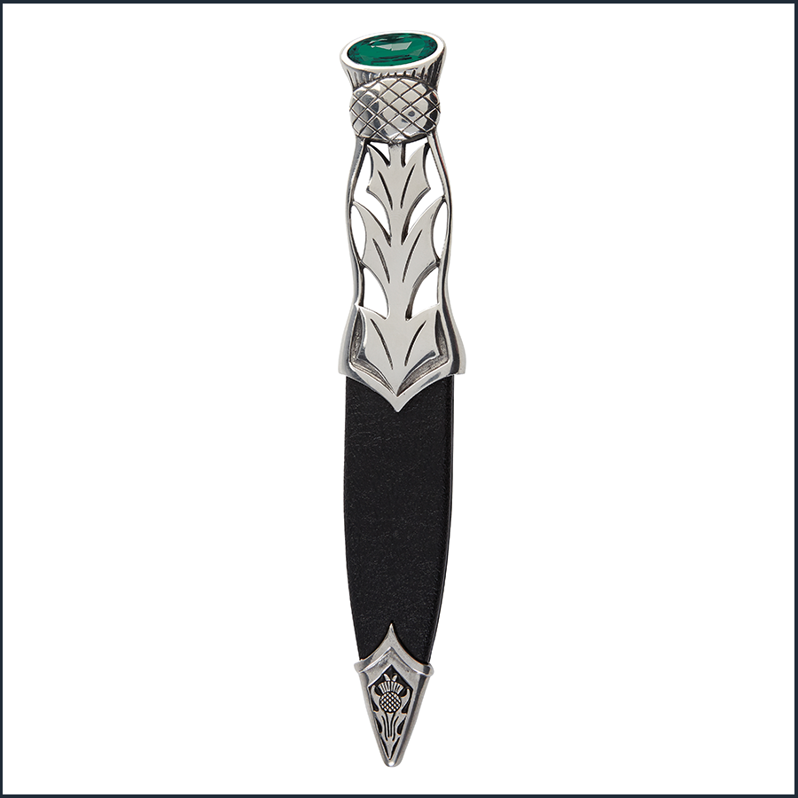 Jura Thistle Stone Top Pewter Sgian Dubh