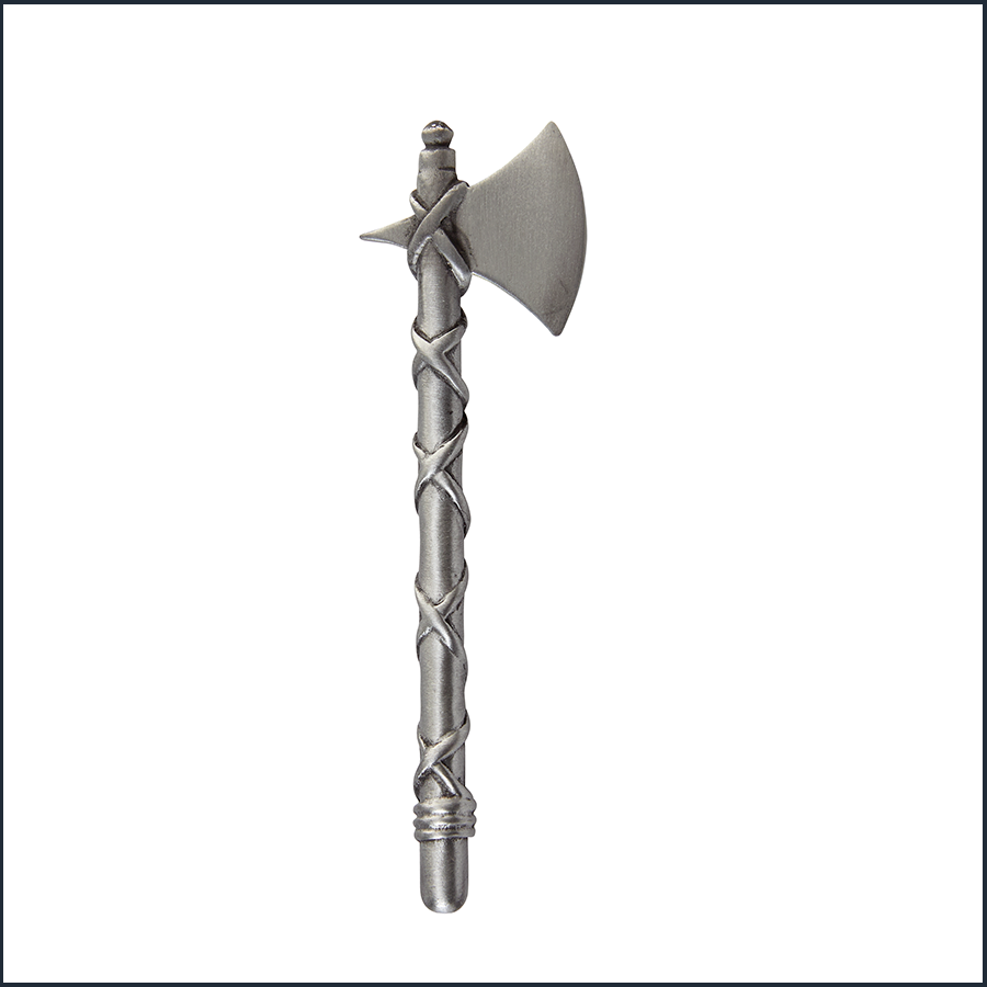 Battle Axe with matt finish kilt pin