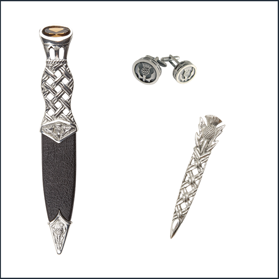 Lochy 3 Piece Thistle Kilt Gift Set