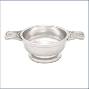 Pewter Celtic Design Handle Quaich
