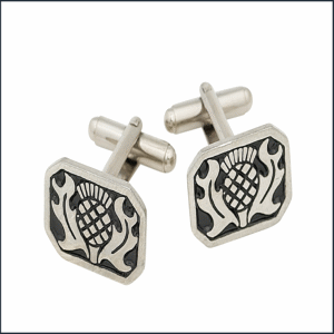 Pewter Thistle Design Cufflinks Online