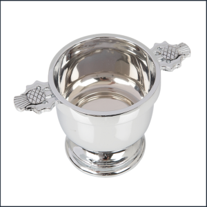4" Thistle Chrome Plated Quaich