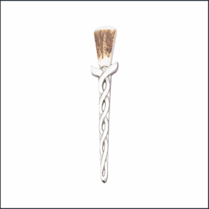 Real Stag Celtic Polished Kilt Pin