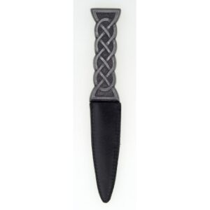 Celtic Sgian Dubh With Wood/Silver/Bronze Handle