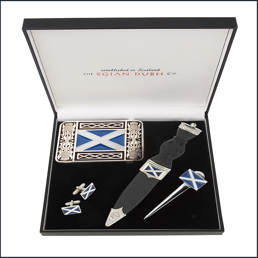 Saltire 4 Piece Gift Set With Stone Top