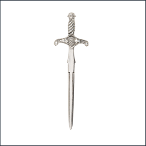 Scottish Sword Kilt Pin with Thistle Handle