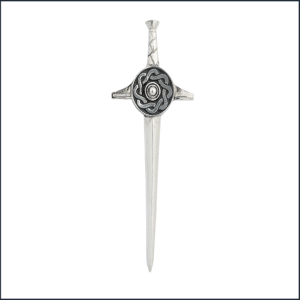 Scottish Sword With Celtic Shield Kilt Pin