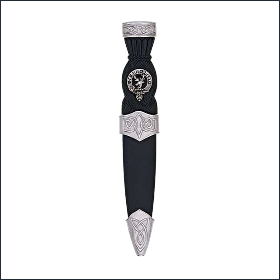 Sgian Dubh Celtic Plain Top Clan