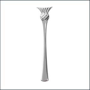 Simple Thistle Kilt Pin – Polished Pewter Finish