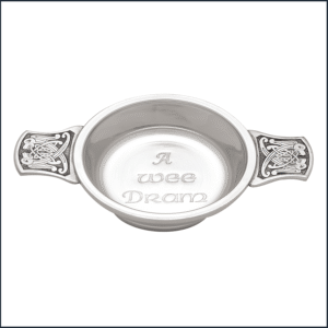 Small Celtic Design Handle Quaich