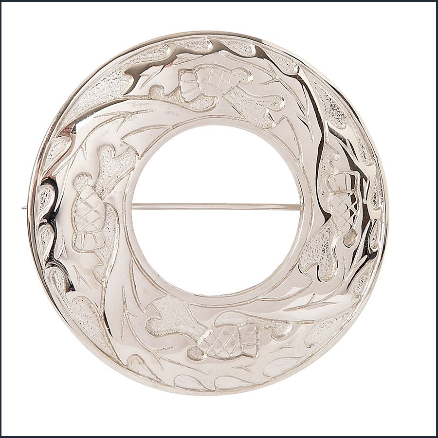 Thistle Brooch With Twist