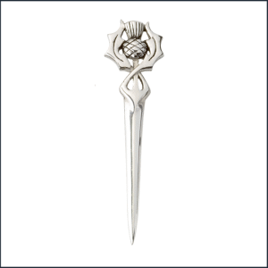 Thistle Kilt Pin With A Twist