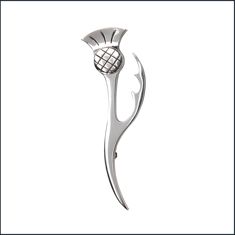 Thistle Leaf Kilt Pin