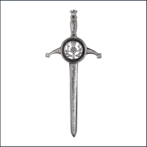 Thistle Mounted Sword Kilt Pin