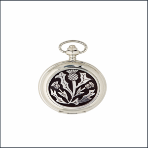 Three Thistle Half Hunter Quartz Pocket Watch