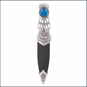 Thurso Thistle Stone Pewter Sgian Dubh Knife