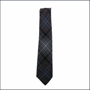 Highland Granite Blue Tartan Tie