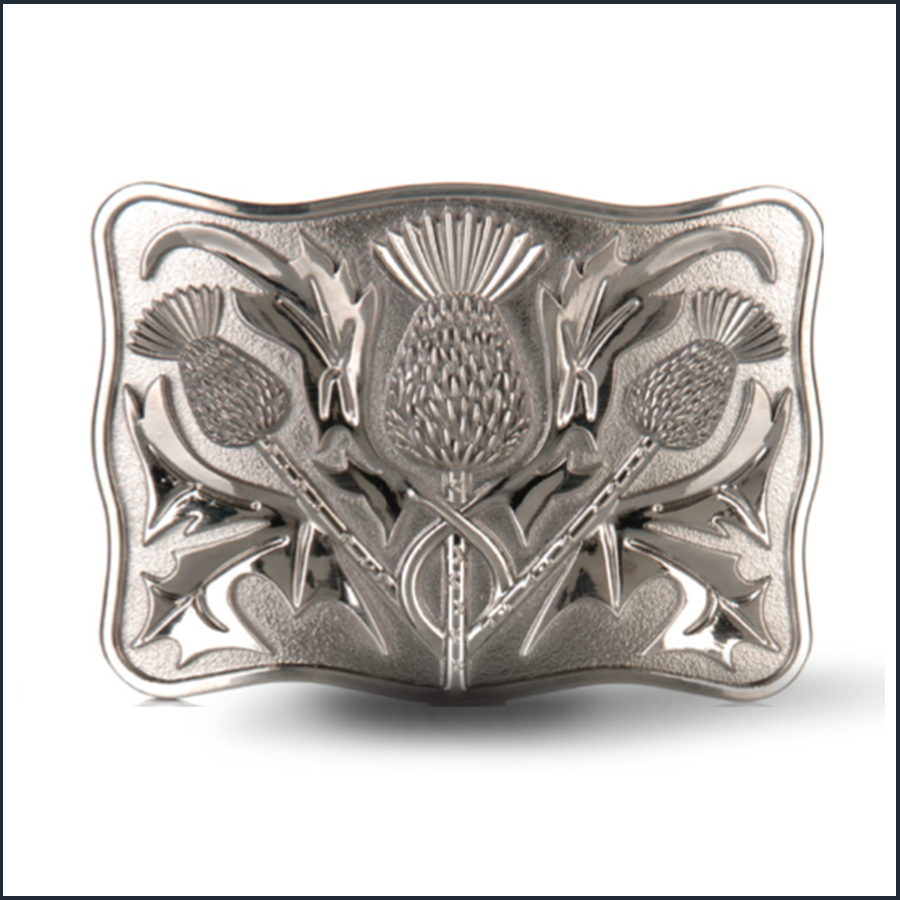 Antique Scottish Thistle Kilt Belt Buckle
