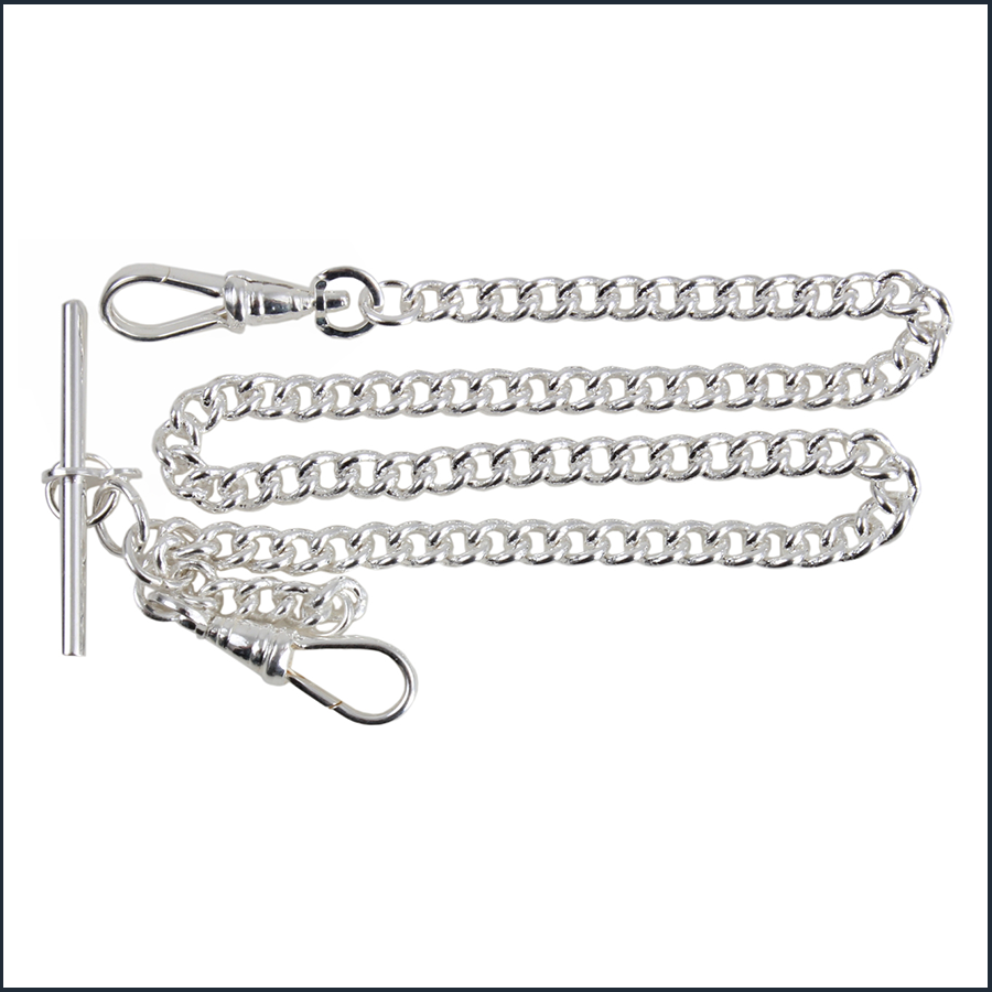 Watch Albert Small Curb Chain Silver‑Plated