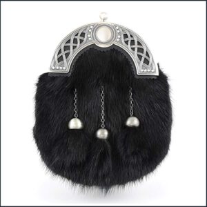 Black Musquash Dress Sporran