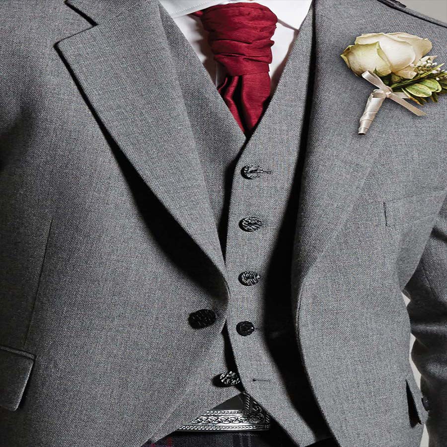 Light Grey Arrochar Jacket & Waistcoat Set - Image 2