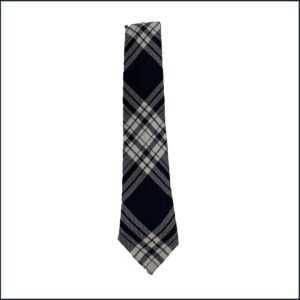 Menzies Modern Black Handmade Tartan Tie