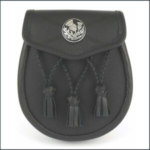 Thistle Badge Leather Day Sporran