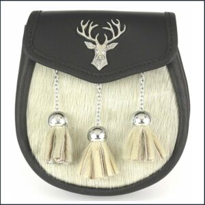 Traditional Stag Badged Semi Dress Sporran