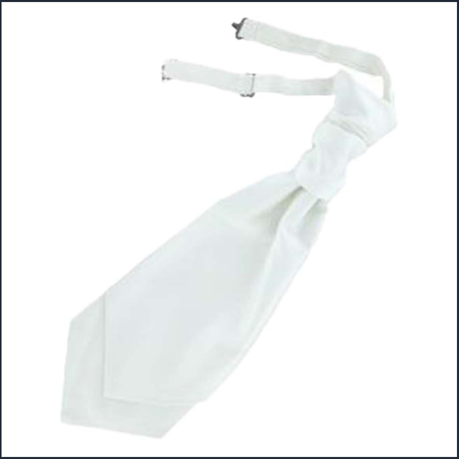 White Rushe Cravat Tie