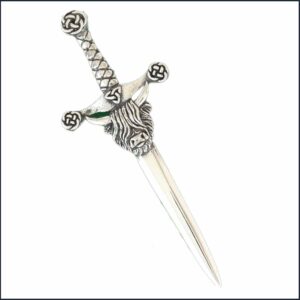 Highland Coo Chrome Kiltpin