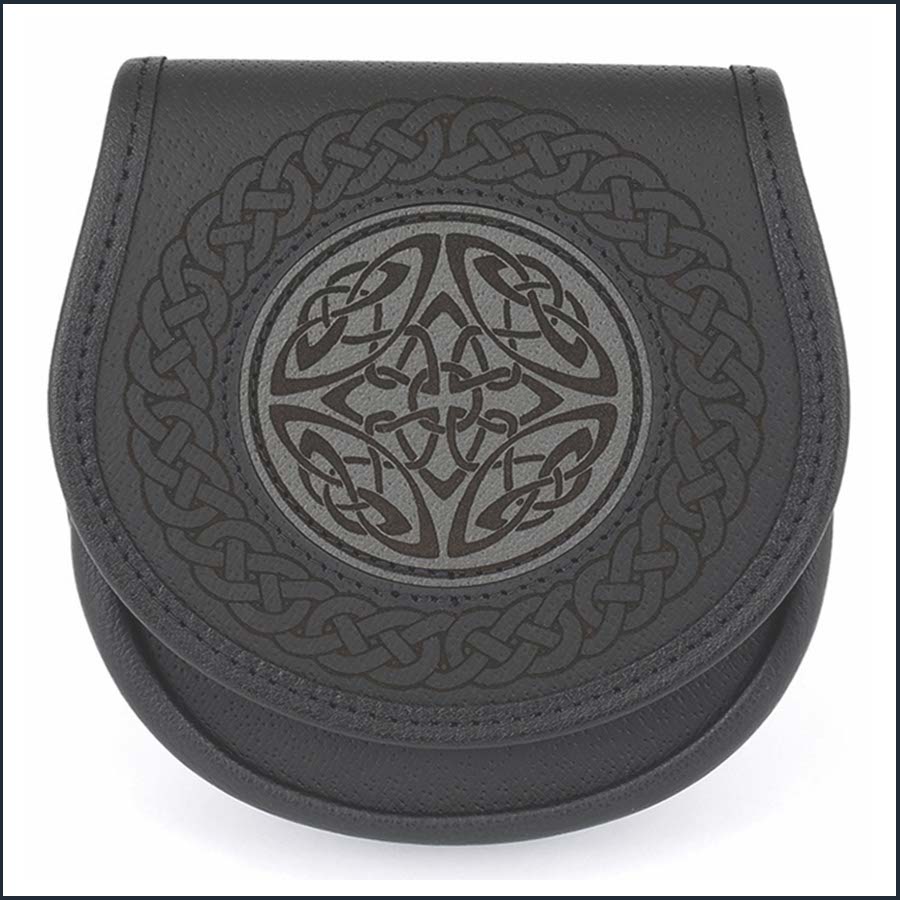 Jacobite Celtic Leather Day Sporran