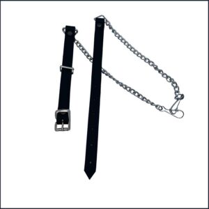 Junior Black Leather Sporran Chain