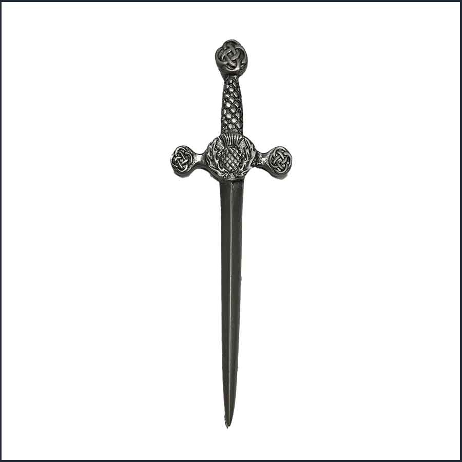 Thistle Sword Kilt Pin