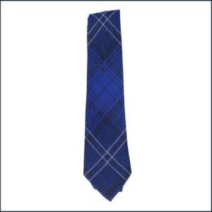Highland Granite Navy Handmade Tartan Tie