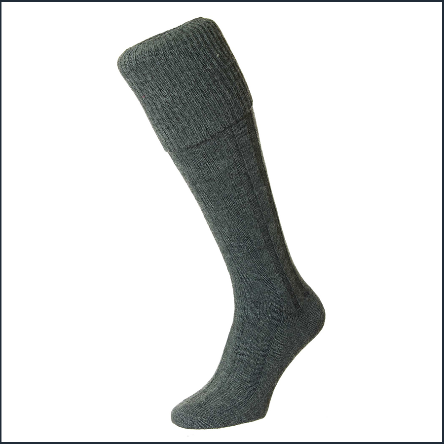 Kids Light Grey Kilt Socks